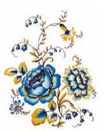 DECALQUE GOLD FLORAL - DEC758