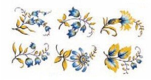 DECALQUE GOLD FLORAL- DEC759