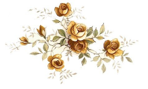 DECALQUE SCATTER ROSE YELLOW - DEC764