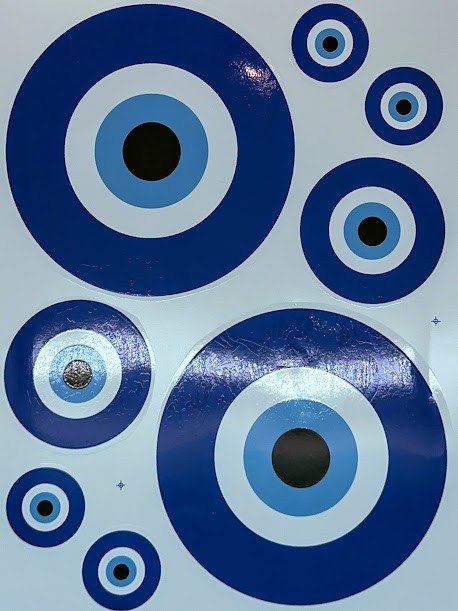 DECALQUE OLHO GREGO PARA VIDRO - DEC 795