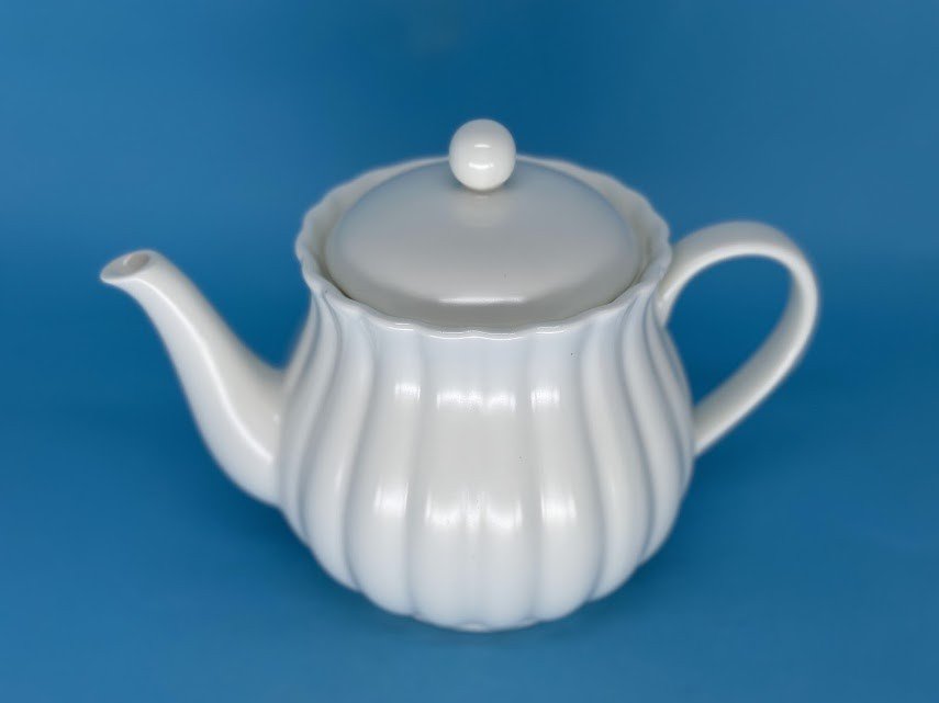 BULE DE CHÁ PETALA BRANCO MATT - BUL026