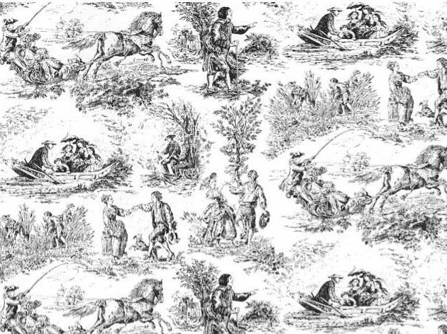 DECALQUE TAPETE VILLAGE BLACK - DEC845