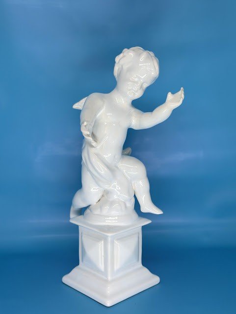 ESTÁTUA CUPIDO BASE QUAD. P - EST003