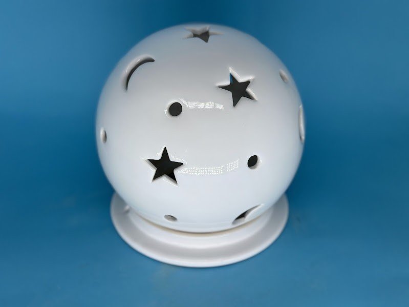 LUMINÁRIA COM LUA E ESTRELA - LUM001