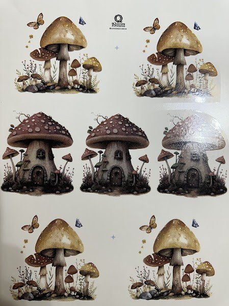 DECALQUE COGUMELOS FOLHA - DEC863