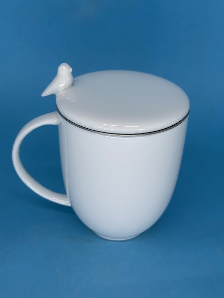 CANECA C/TAMPA E INFUSOR BIRDS - CAN055