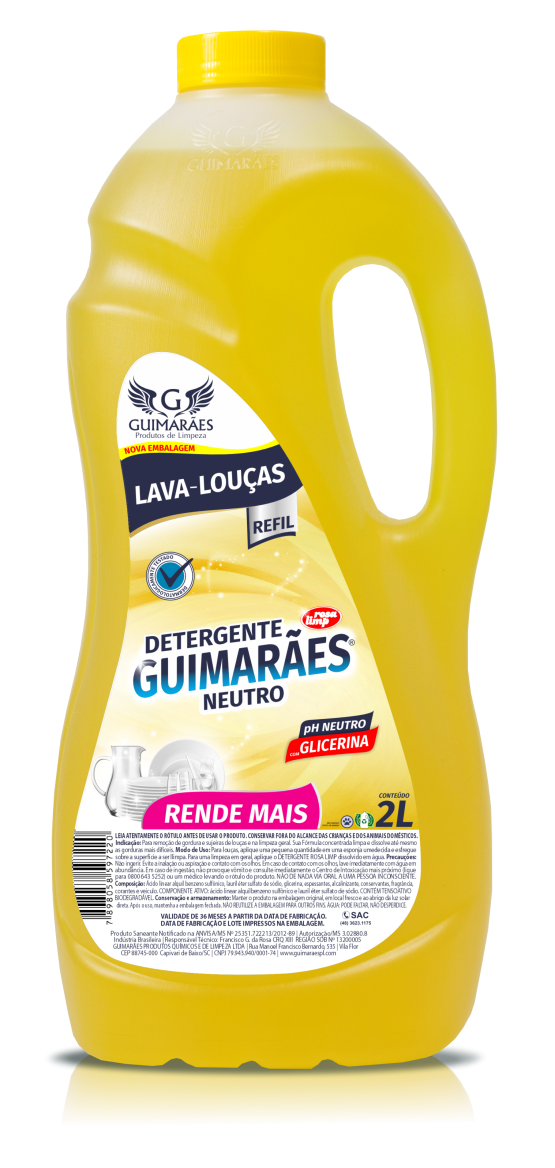 DETERGENTE NEUTRO GUIMARÃES 2L