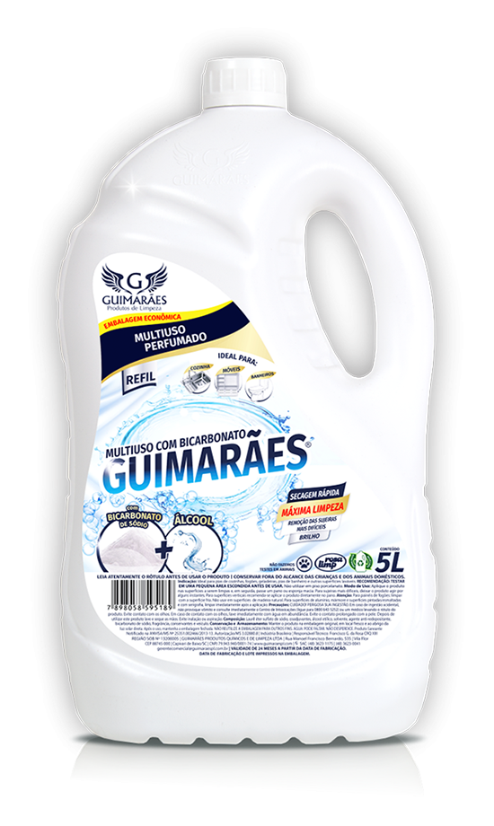 MULTIUSO COM BICARBONATO + ÁLCOOL GUIMARÃES 5L