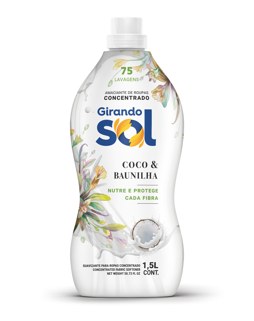 AMACIANTE CONC. COCO E BAUNILHA 1,5L