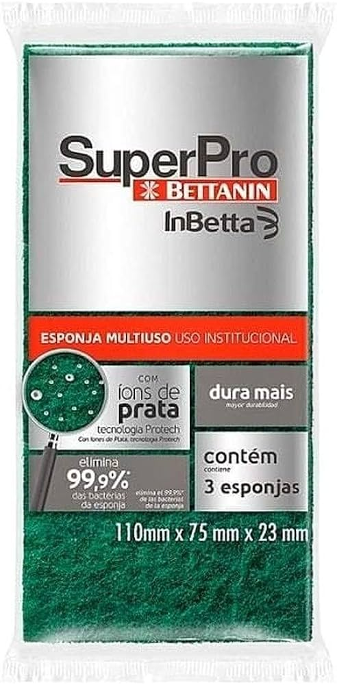 ESPONJA COM 3 UN SUPERPRO