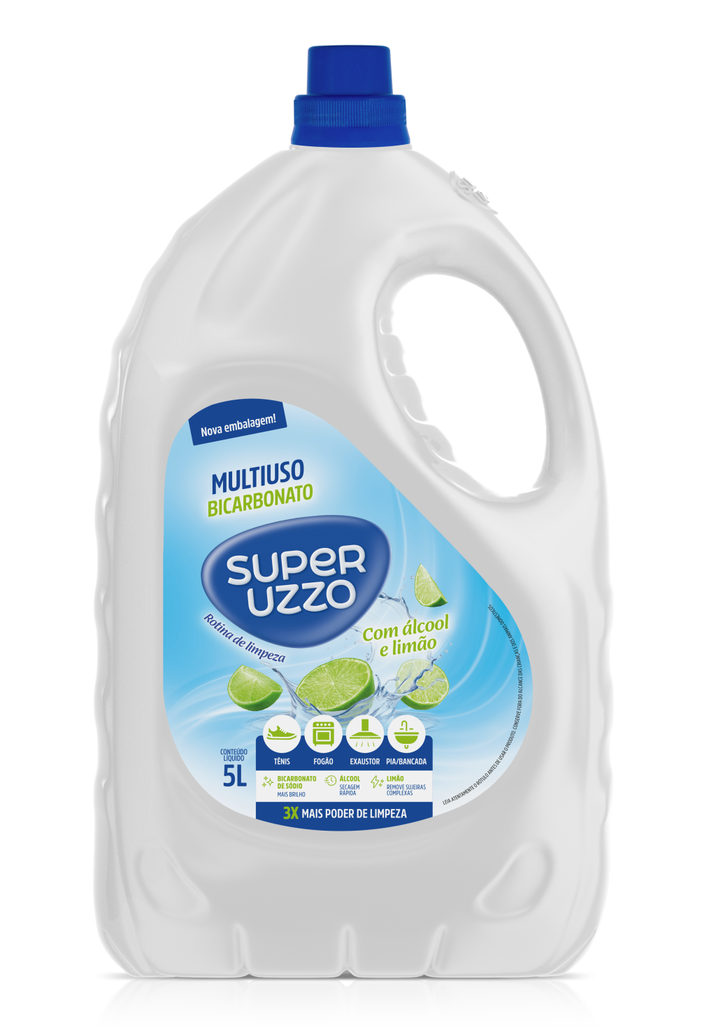 MULTIUSO BIC+ALCOOL+LIMAO SUPER UZZO 5L