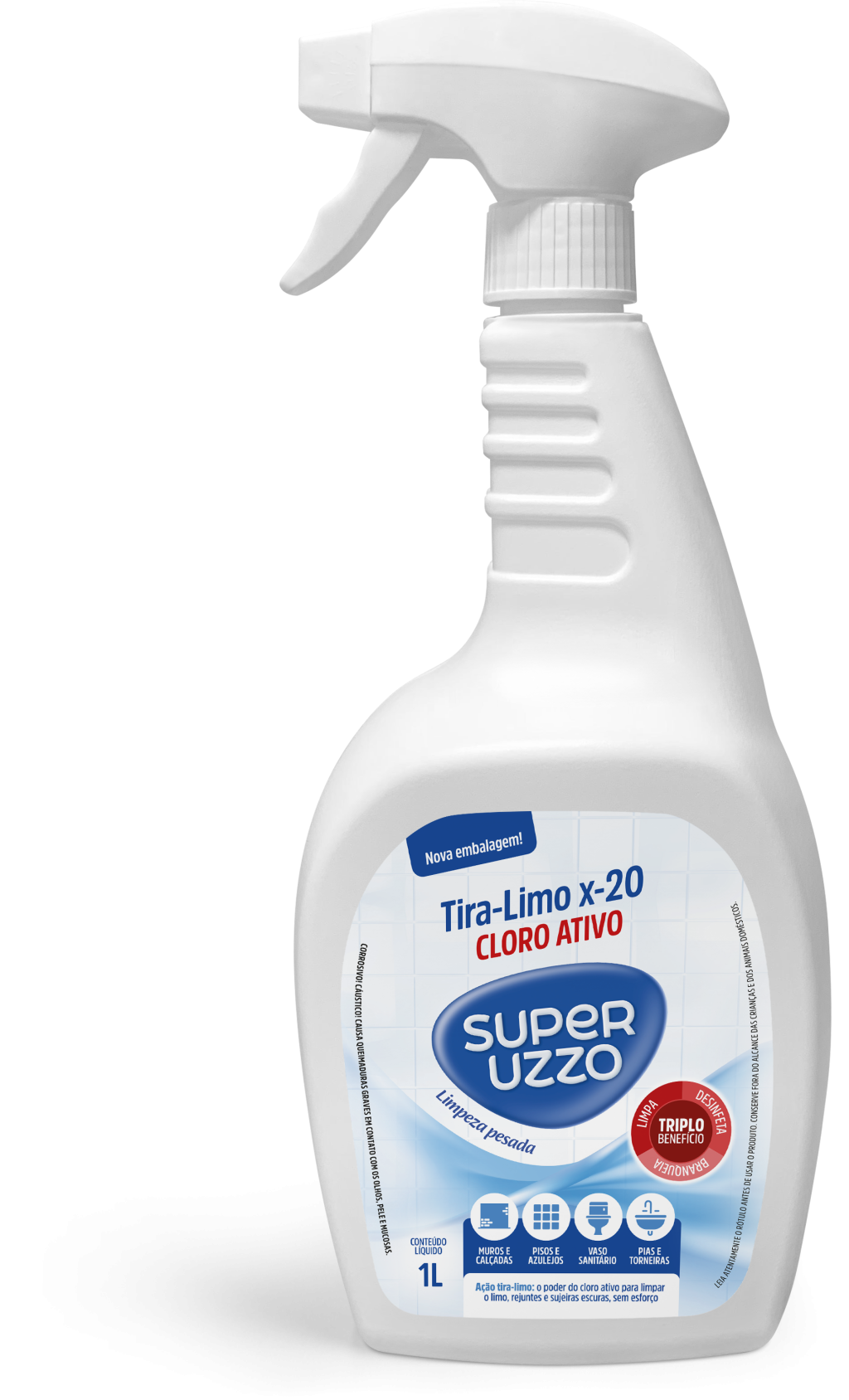 TIRA LIMO SUPER UZZO 1L COM GATILHO