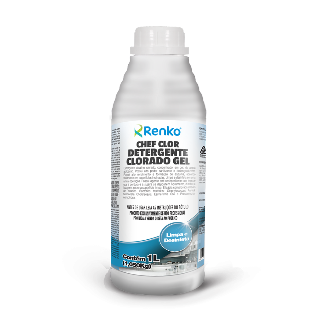CHEF CLOR DETERGENTE DESINFETANTE CLORADO 1L