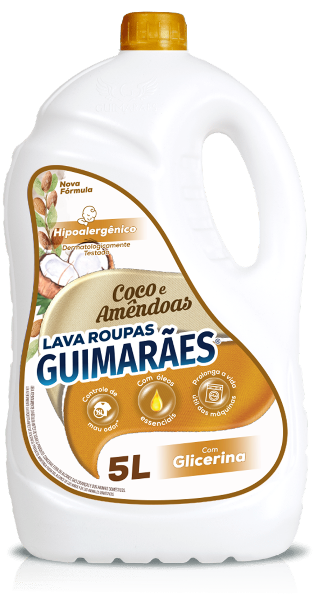 LAVA ROUPAS COCO E AMÊNDOAS 5L