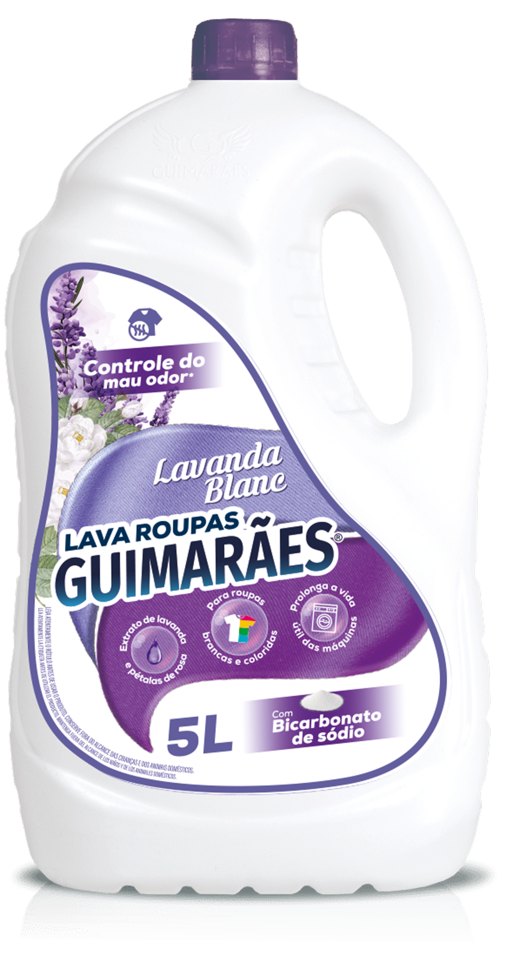 LAVA ROUPAS LAVANDA BLANC C/ BICARBONATO 5L