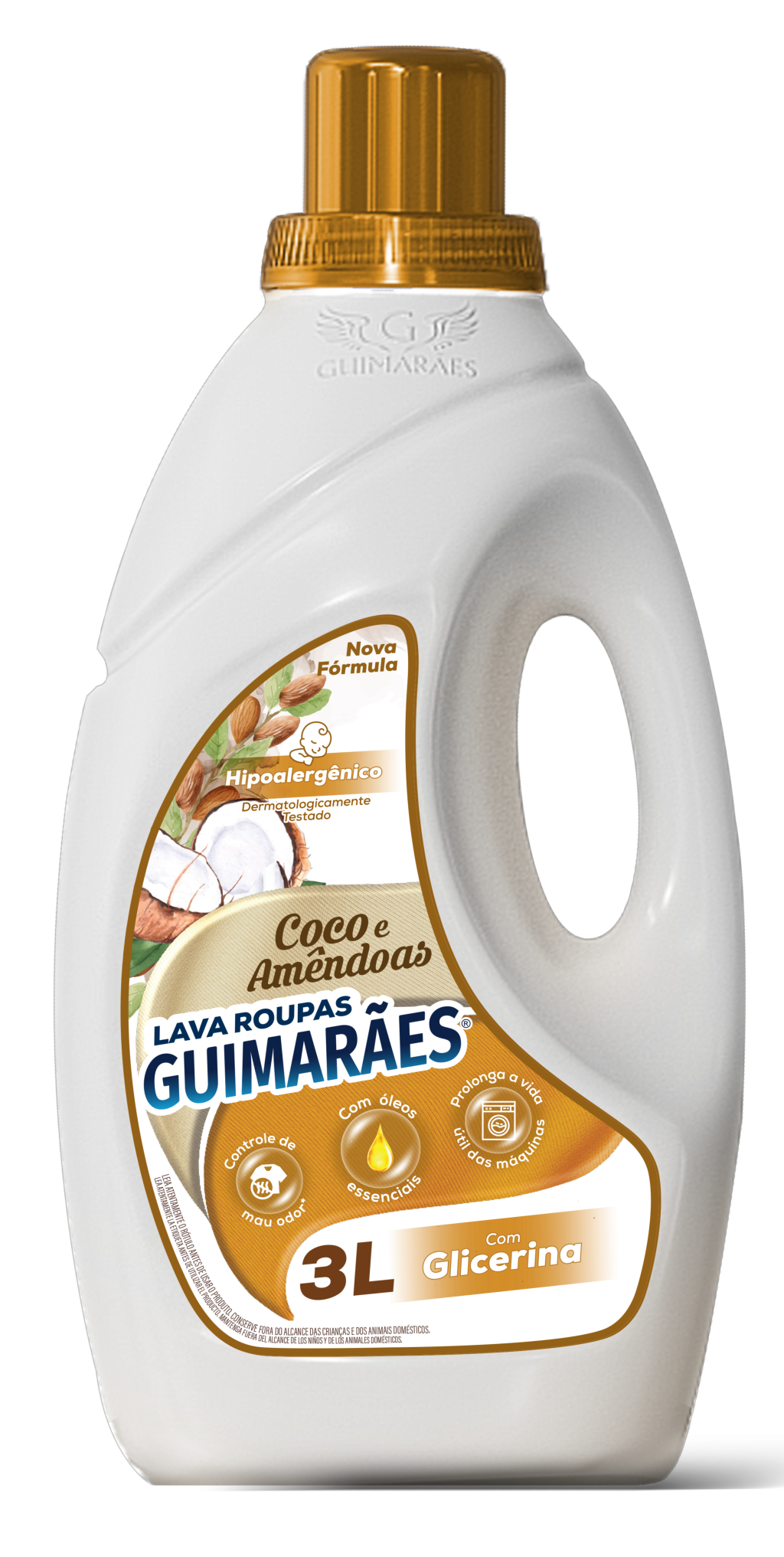 LAVA ROUPAS COCO E AMÊNDOAS 3L