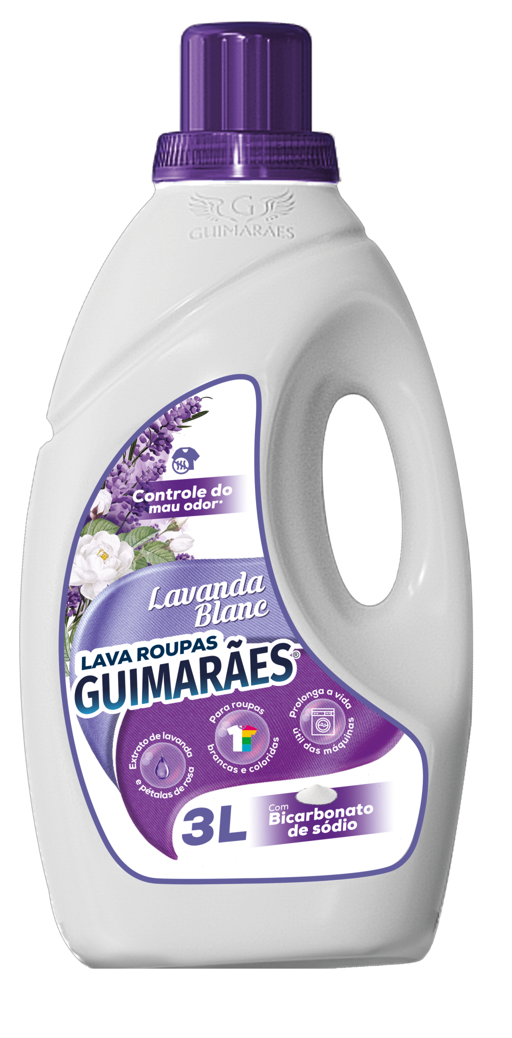 LAVA ROUPAS LAVANDA COM BICARBONATO 3L