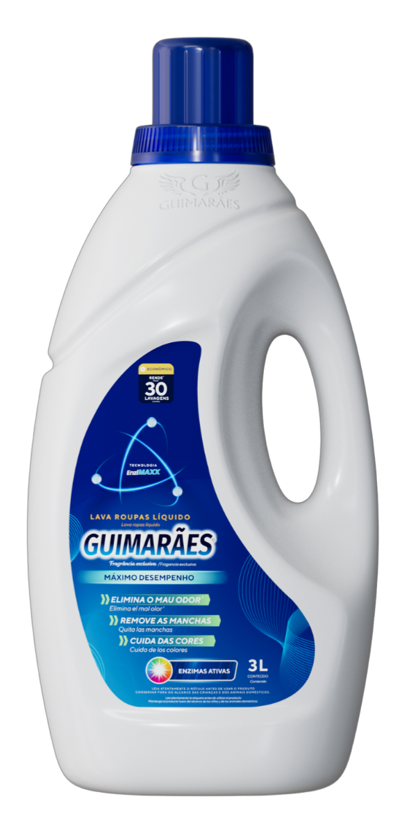 LAVA ROUPAS COM ENZIMAS ATIVAS 3L