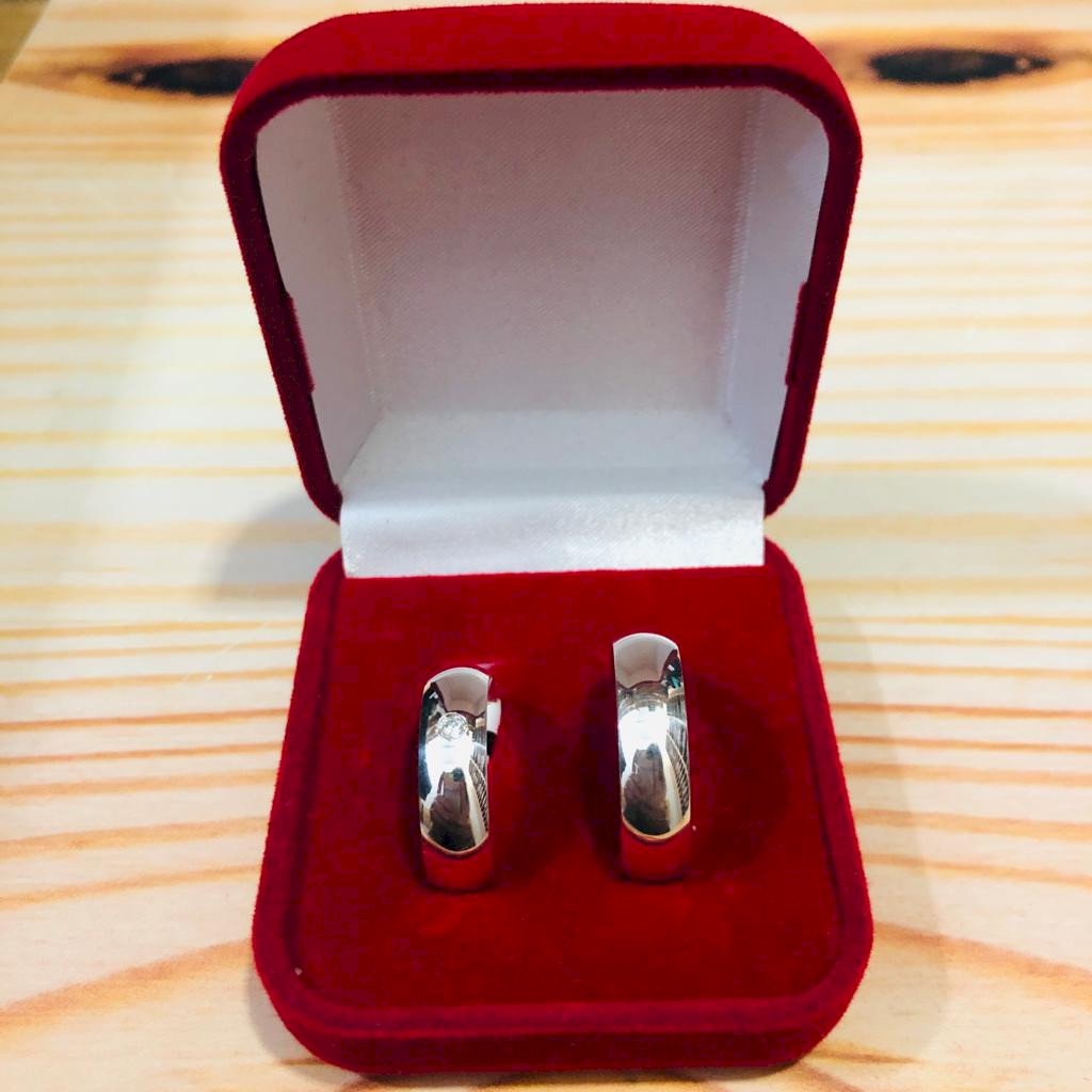 Aliança Grossa Lisa Prata 925 5mm