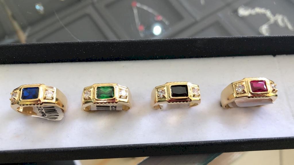 Anel Ouro 18k Formatura masculino 