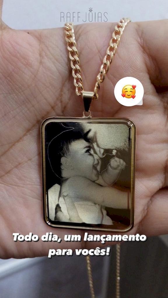 Colar com  Fotogravação 