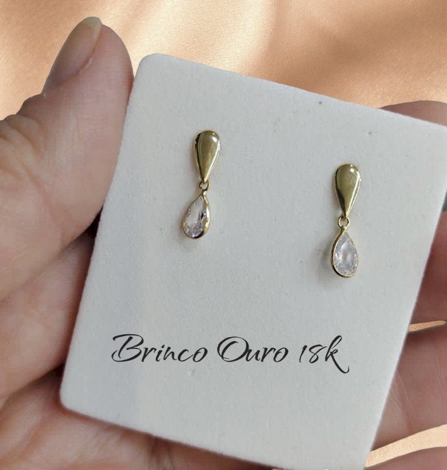 Brinco Ouro 18k 