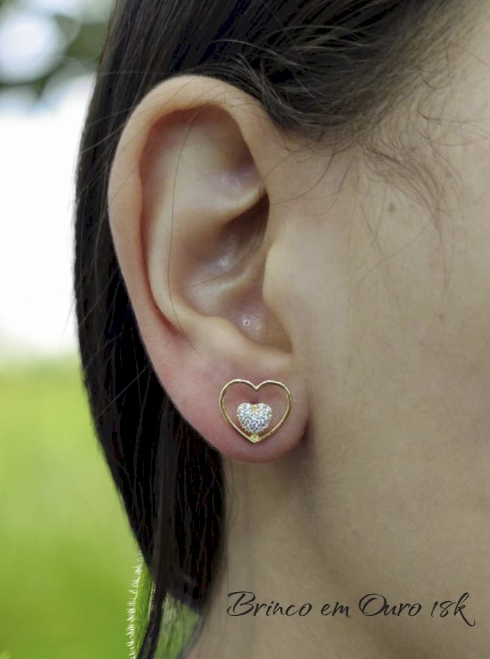 Brinco Ouro 18k 