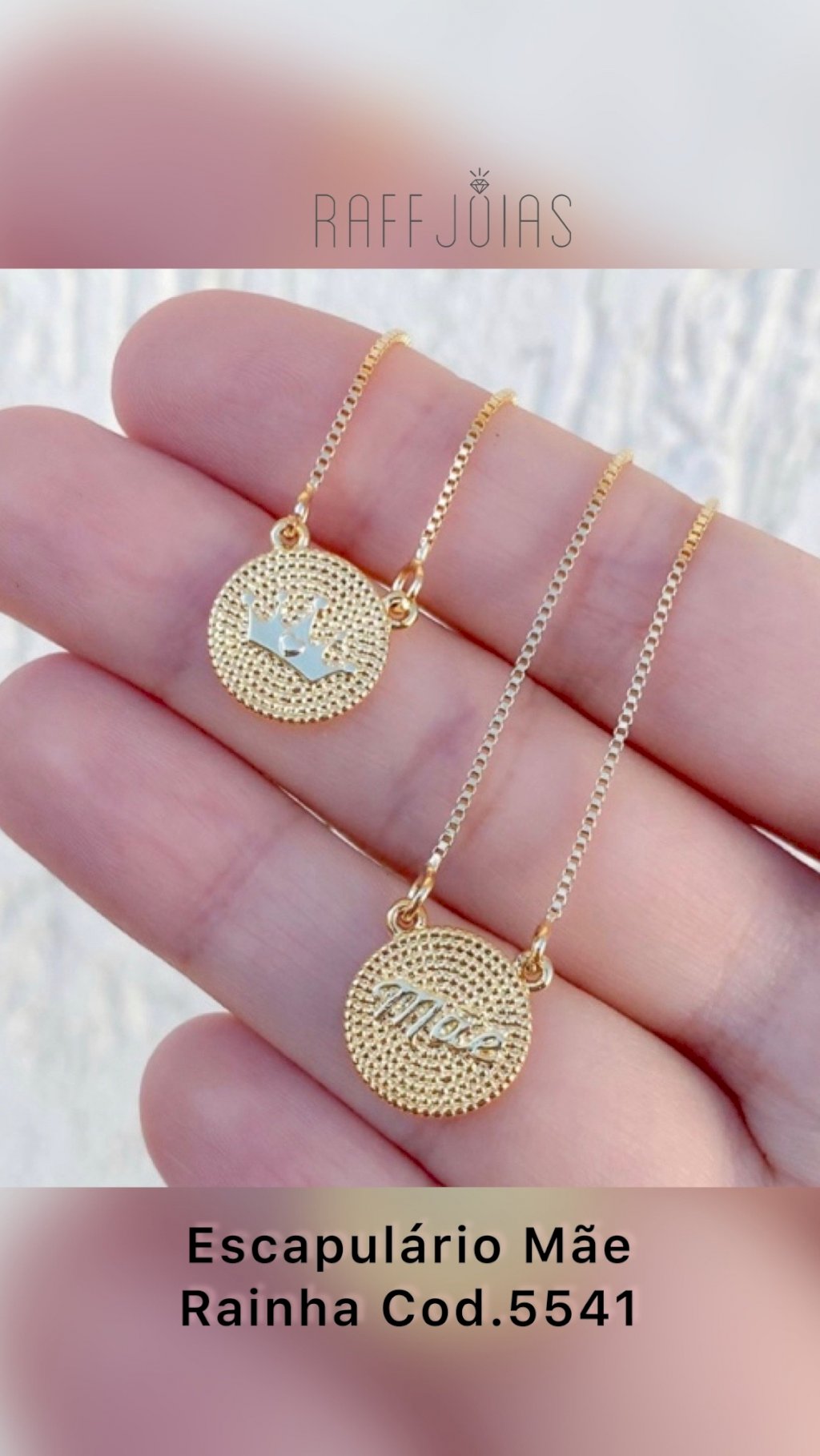 Escapulário mãe e coroa