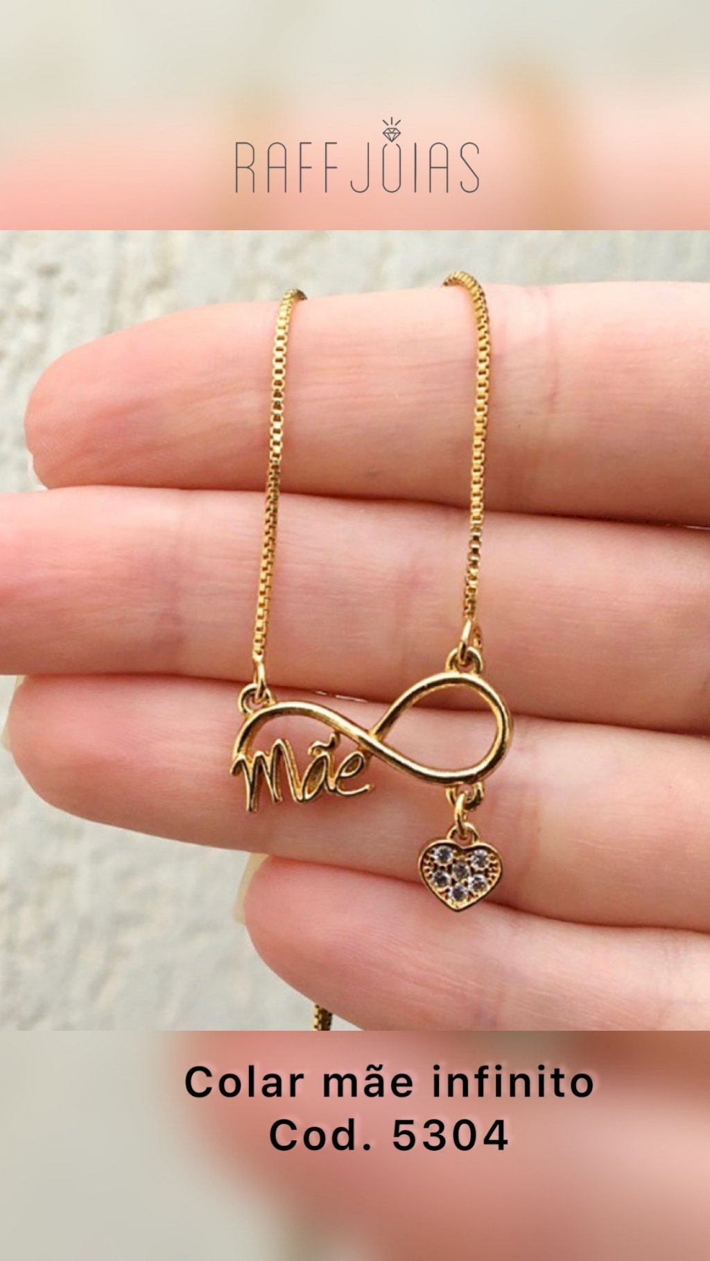Colar mãe infinito 