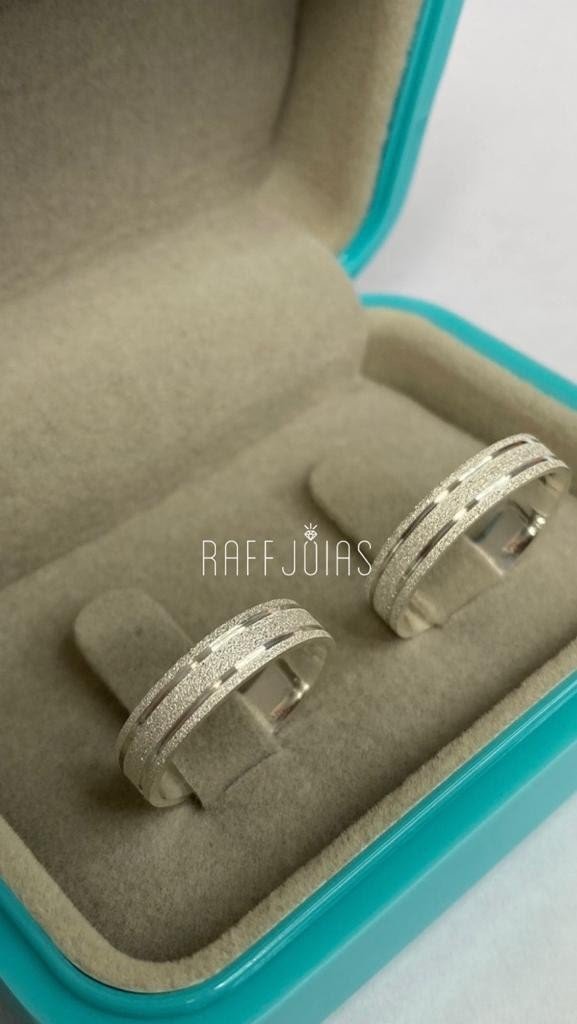 Aliança Lixa Média Prata 925 