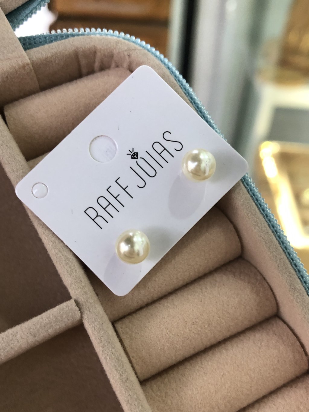 Brinco Prata 925 pérola pequena 