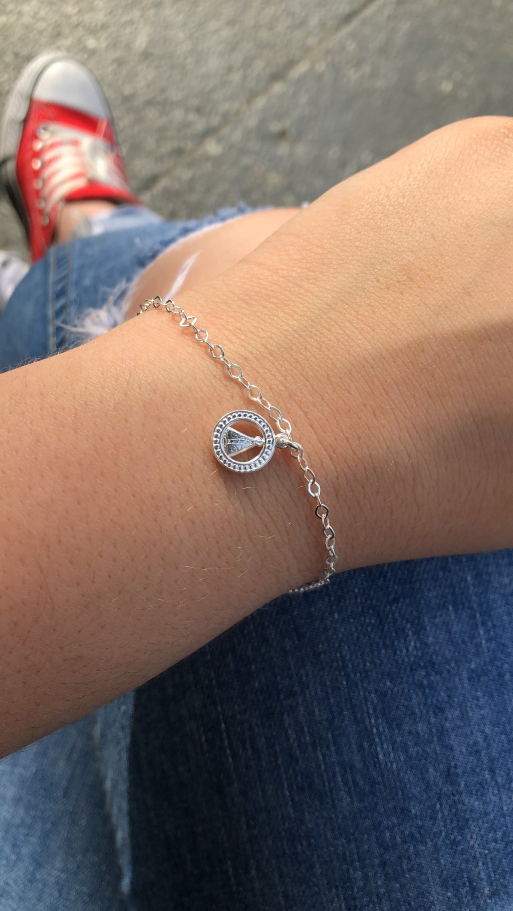 Pulseira Prata 925 nossa senhora 