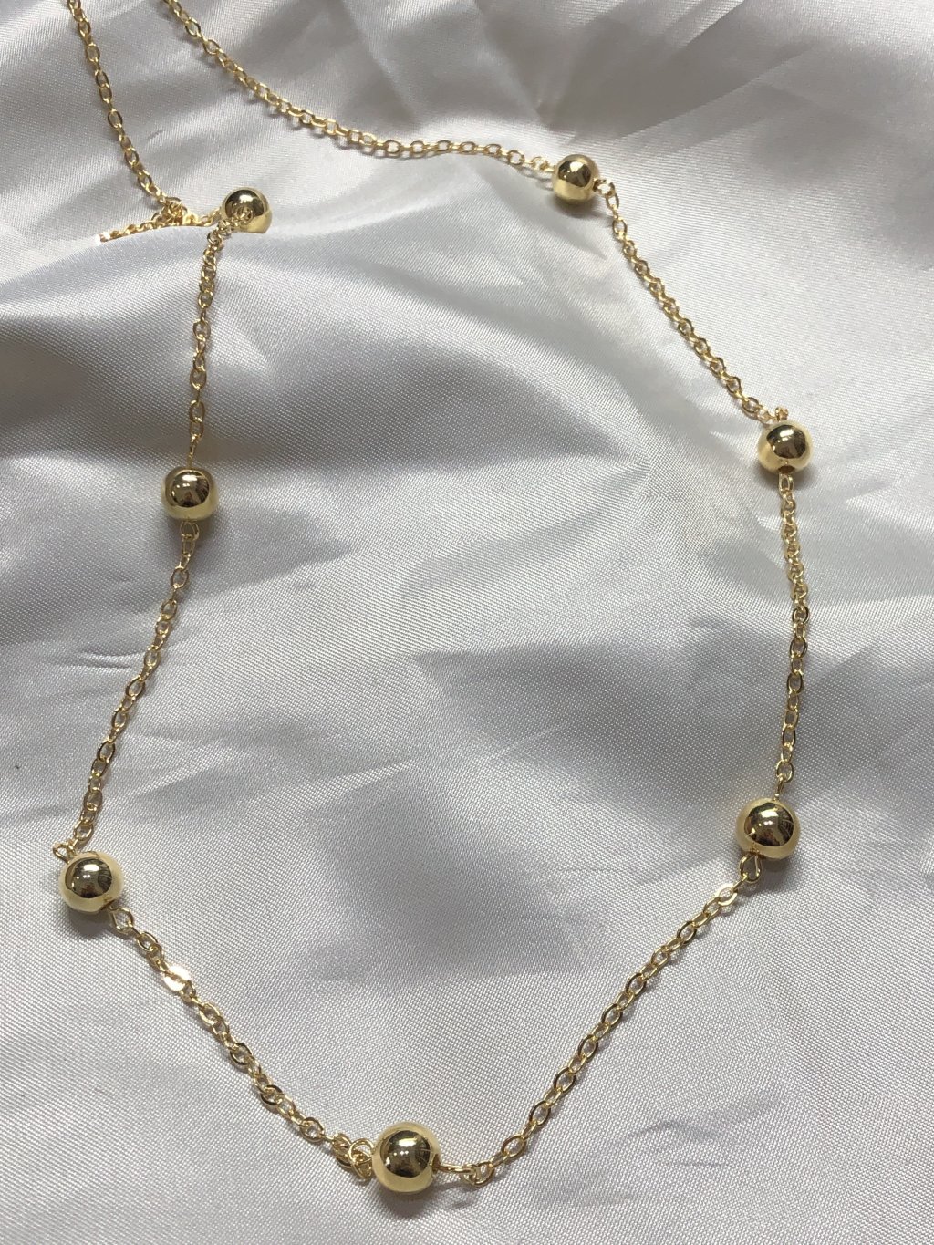 Corrente Ouro Bolas 60cm 