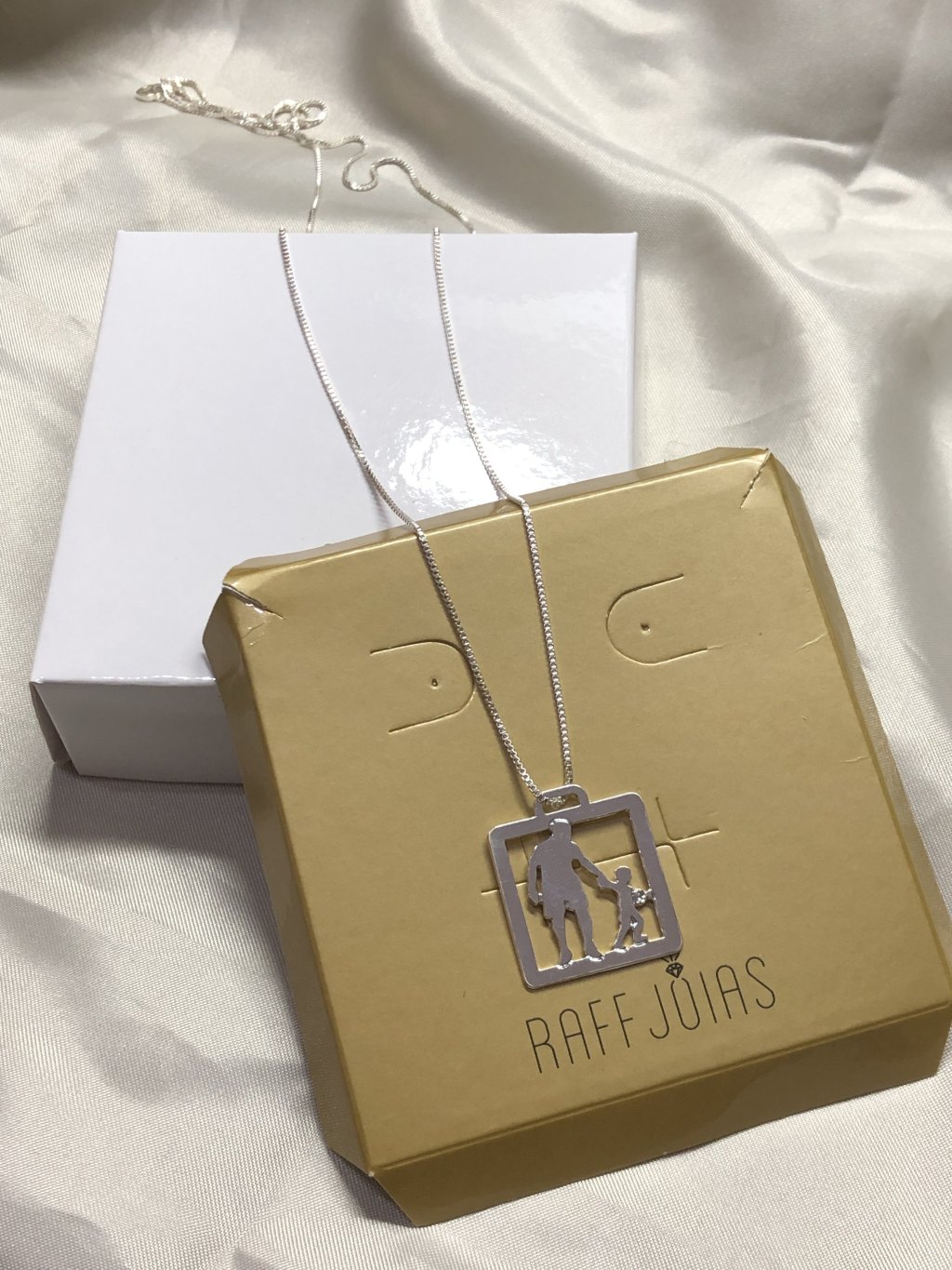 Corrente Prata Pai e 1 filho 