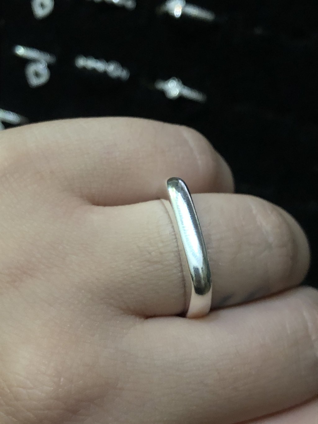 Anel Prata liso largo 