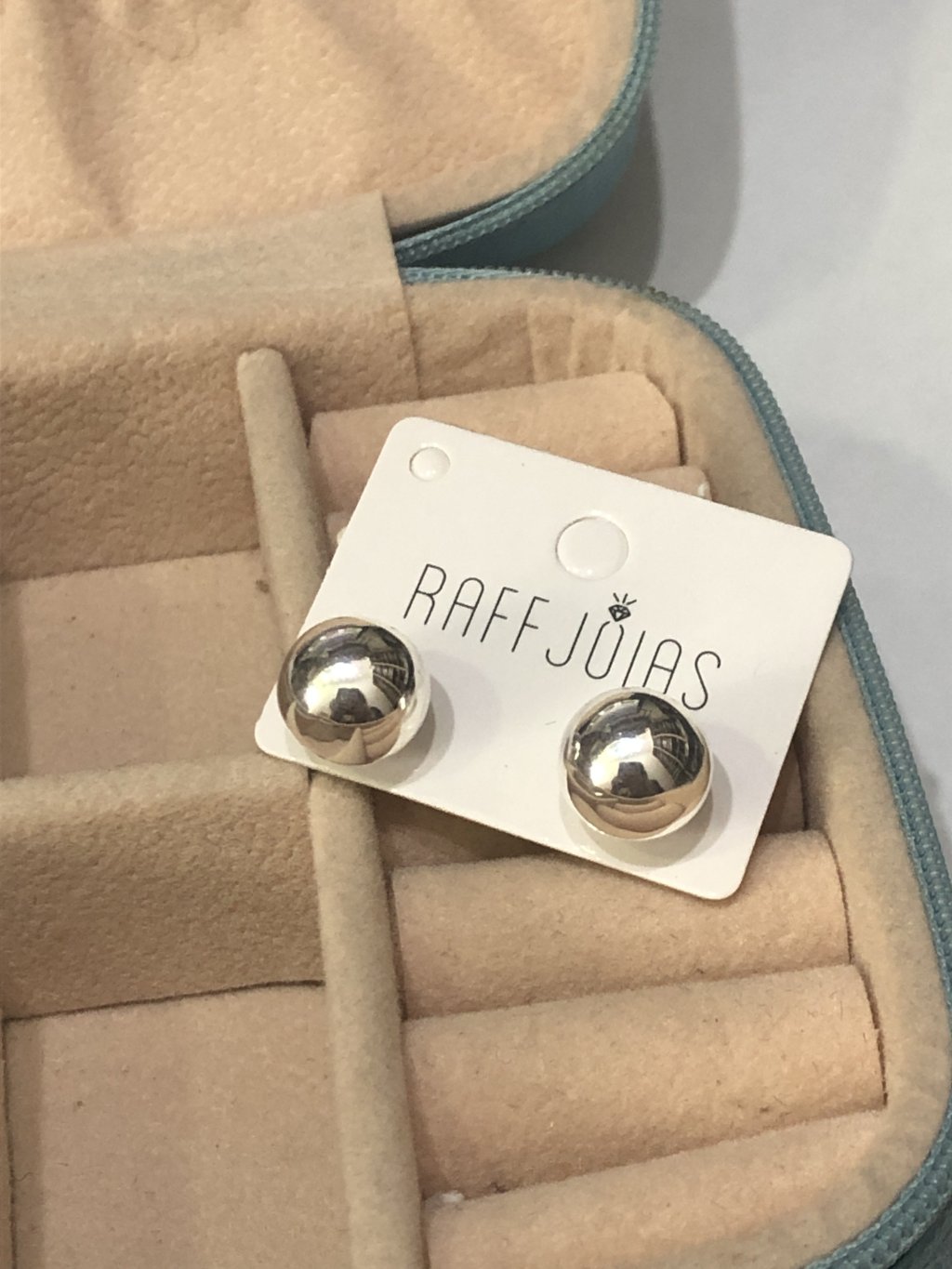 Brinco Prata Bola grande 