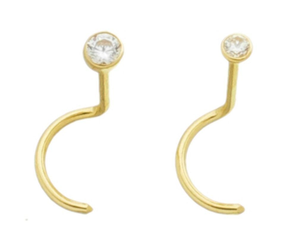 Nostril Piercing Ouro 18K