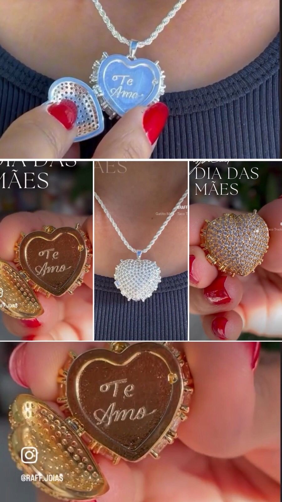 Corrente Ouro Relicario “ te amo “