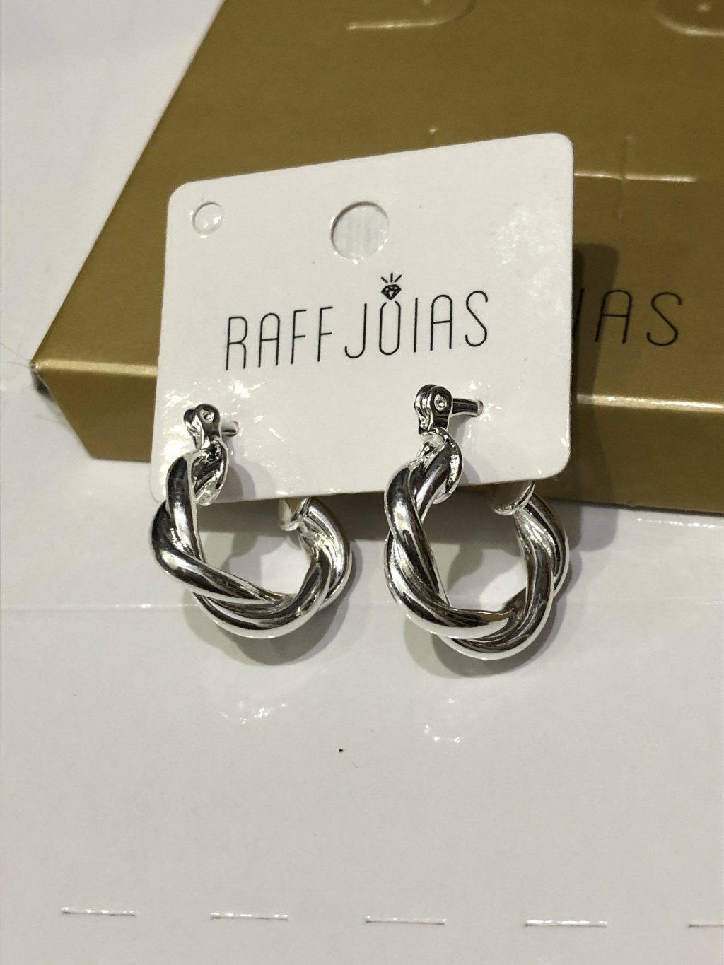 Brinco Prata argola torcida peq