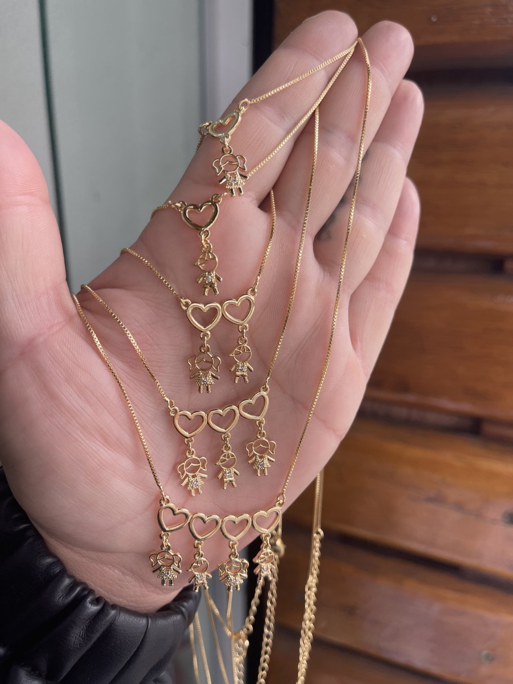 Corrente filhos ouro/prata