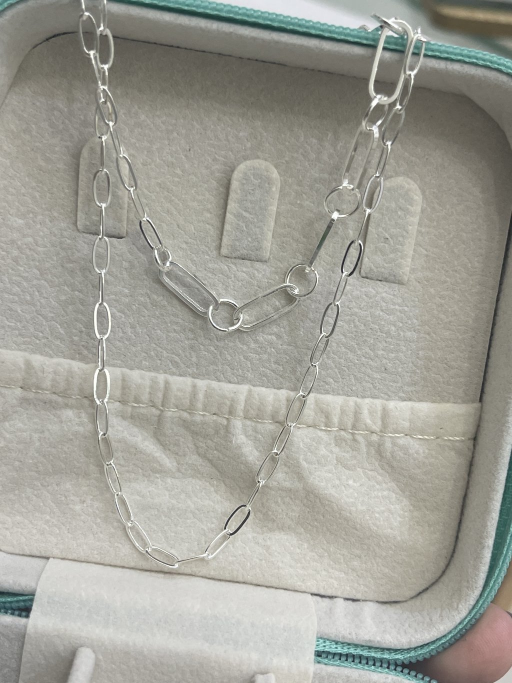 Corrente dupla Cartier ouro/prata