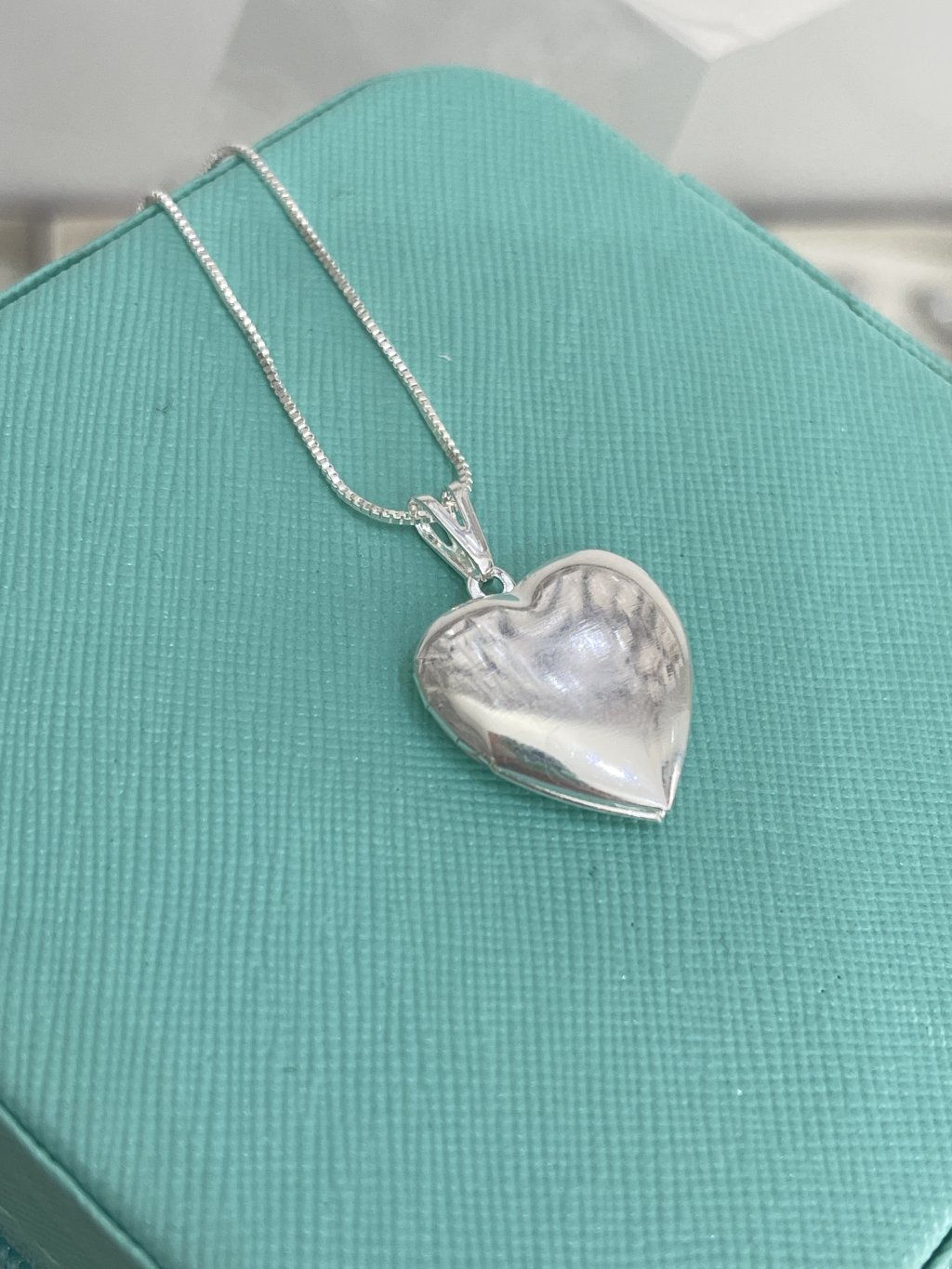 Corrente relicário para foto prata