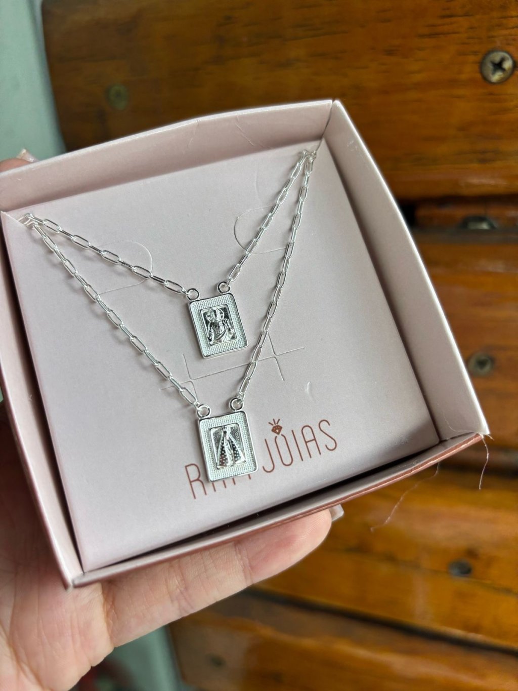 Escapulário prata 925 grande 