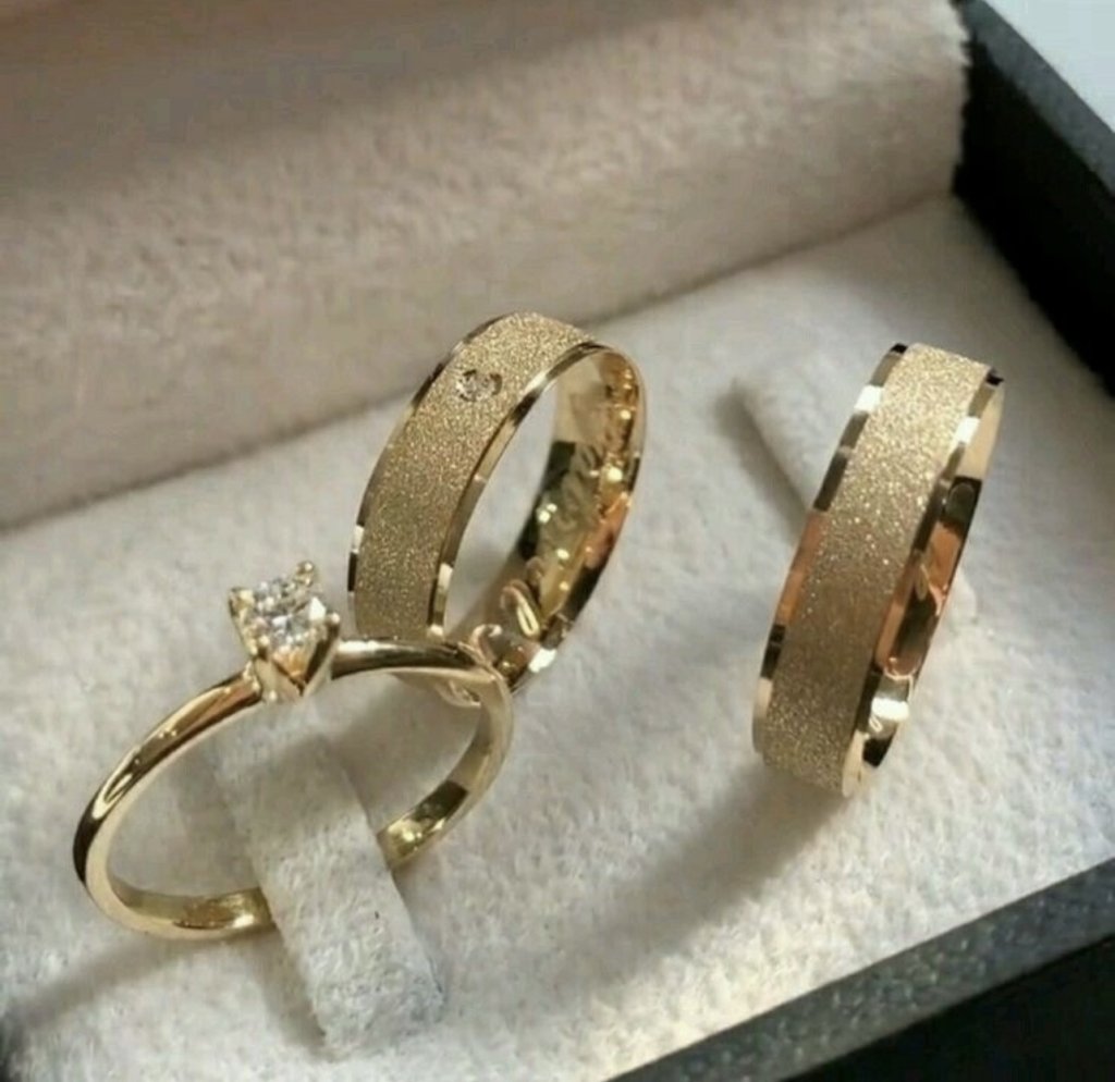 Par de aliança Liga de moeda 5 mm+ solitário 