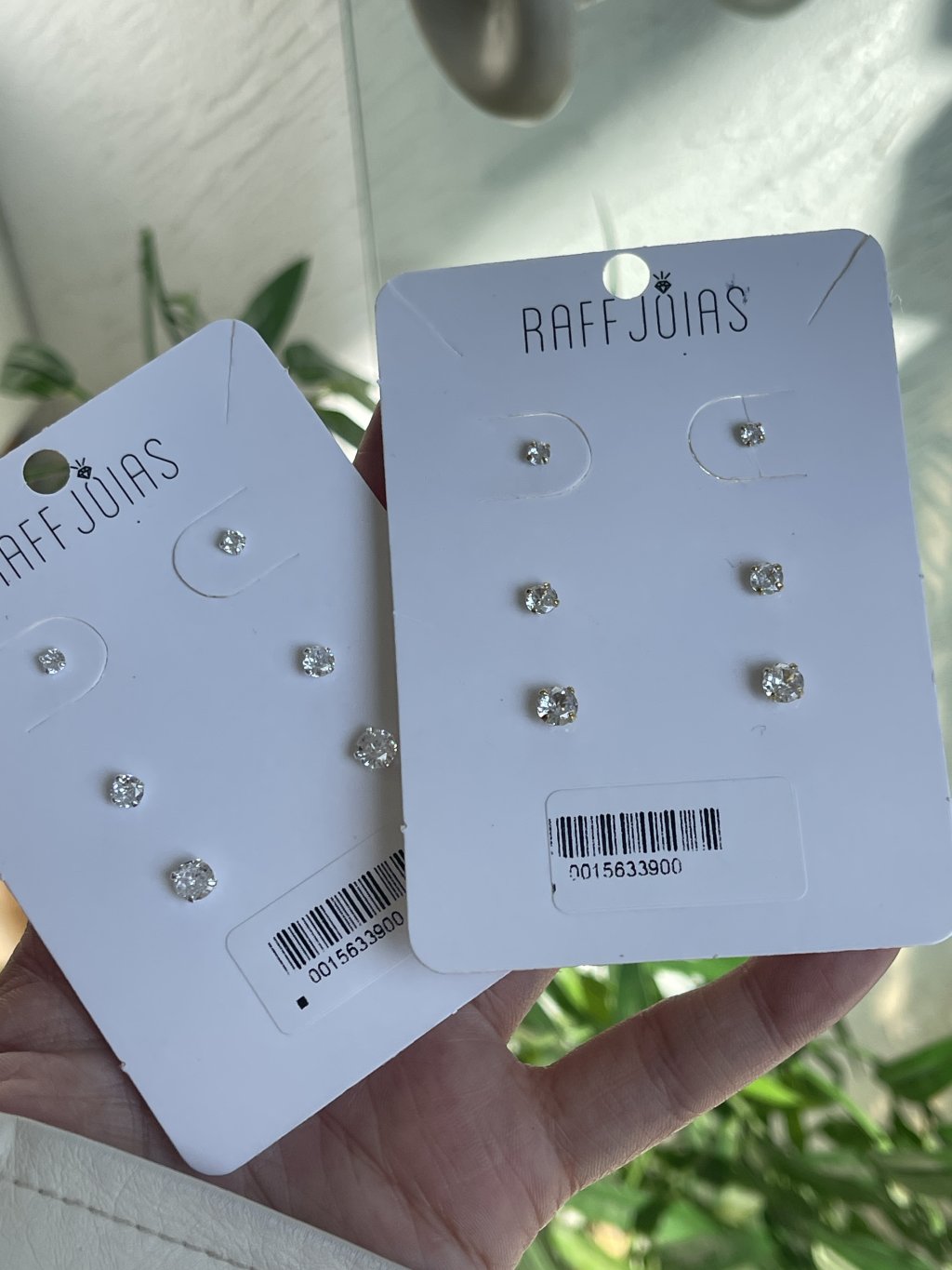 Trio ponto de luz ouro/prata 