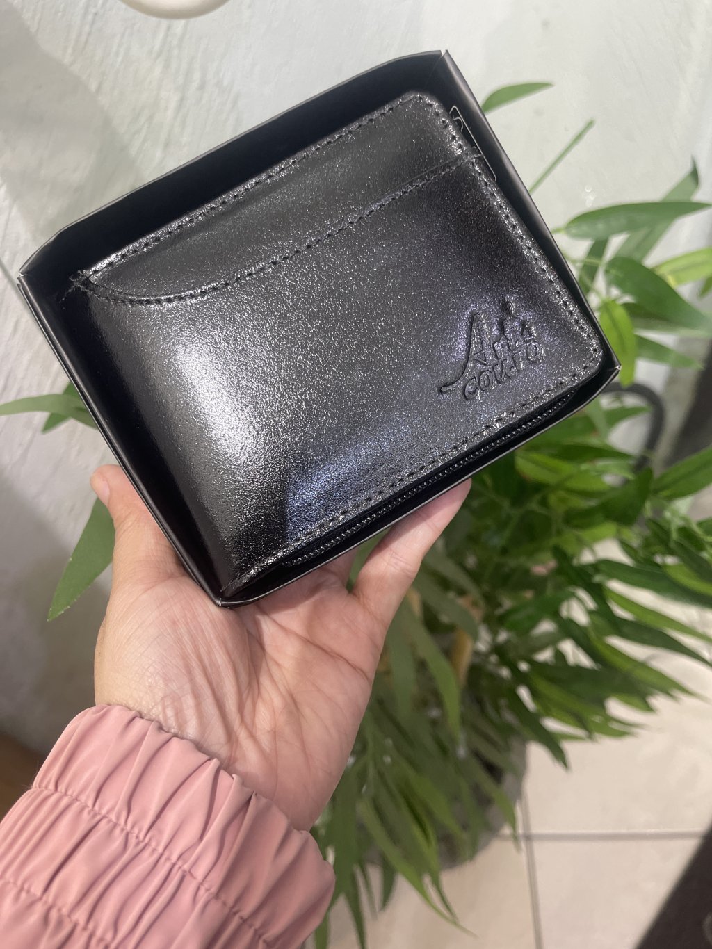 Carteira masculina couro ecológico 