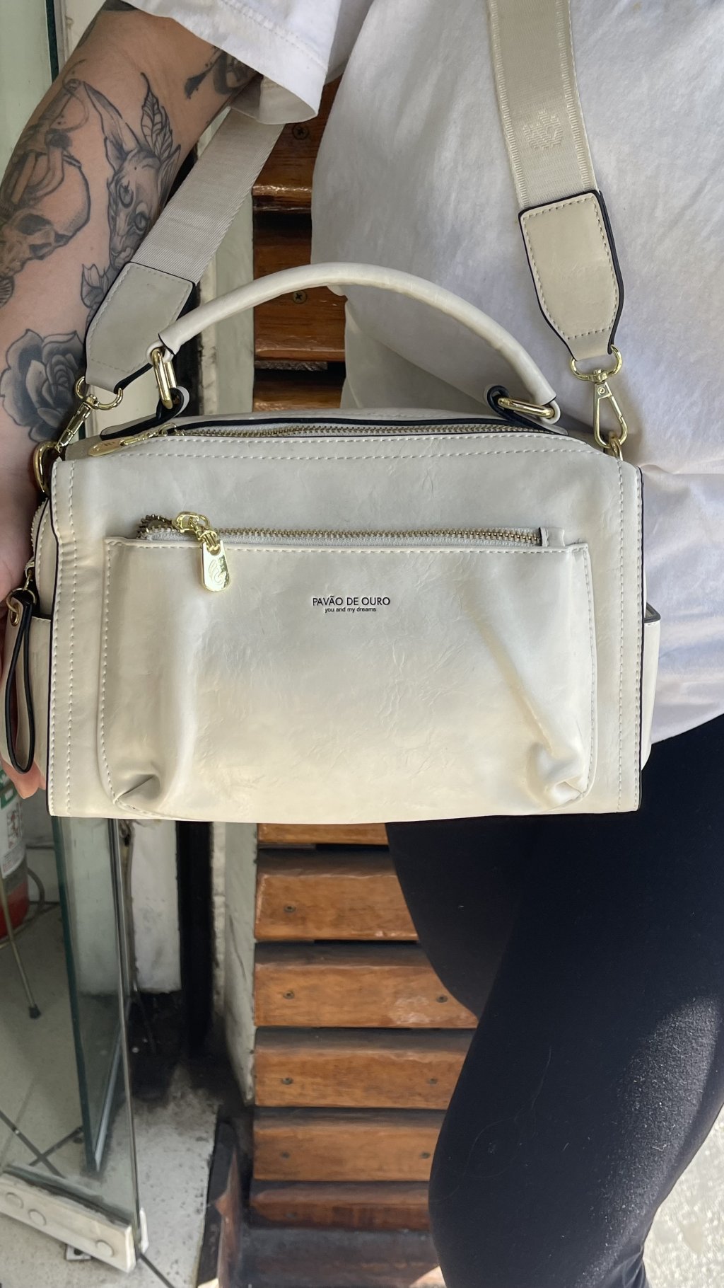 Bolsa grande off white