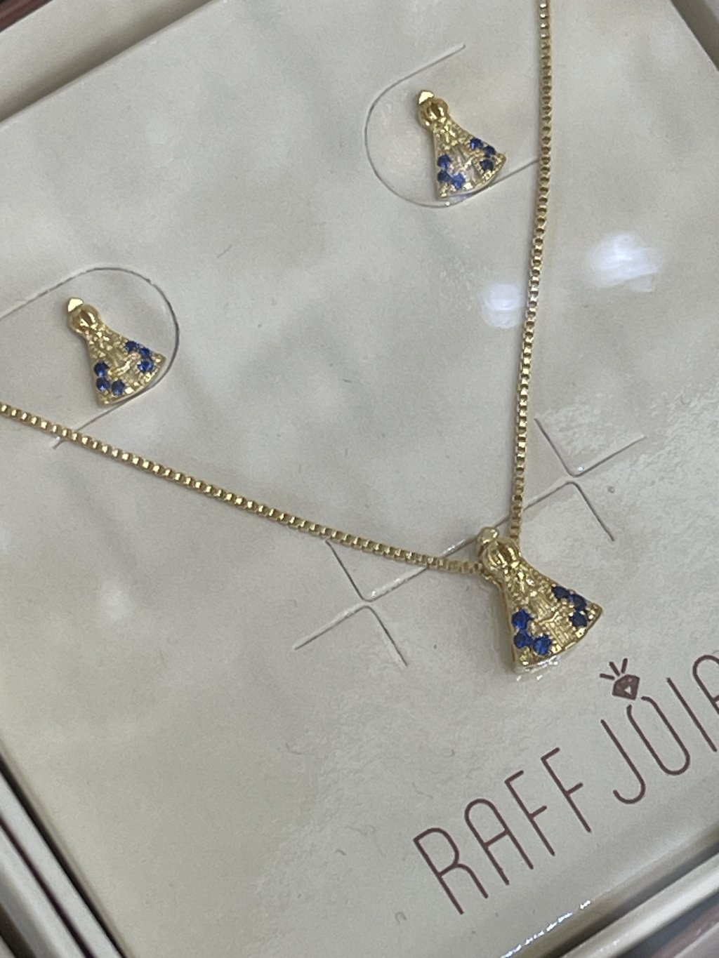 Conjunto ouro nossa senhora 