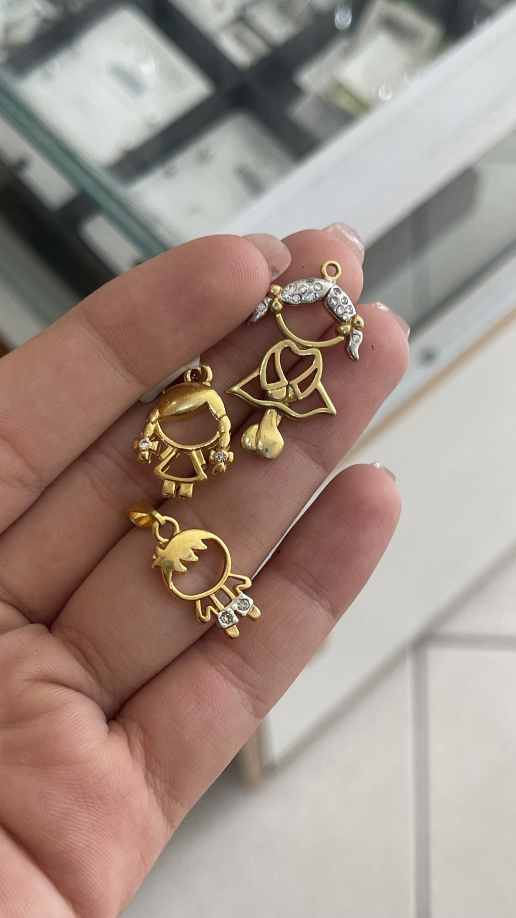 Pingente filhos minimalista 