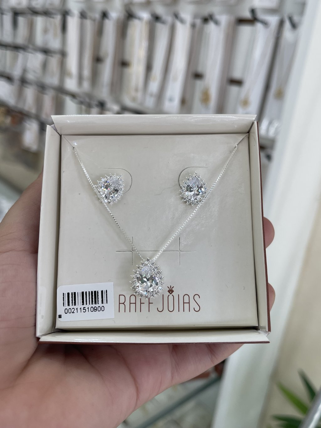 Conjunto gota zircônia coloridas 